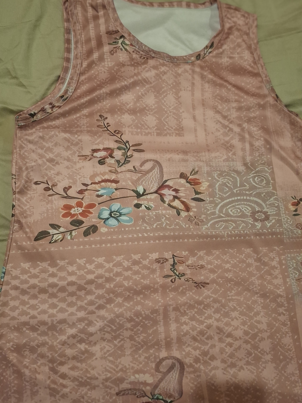 Sleeveless Pink Floral Dress Plus Size - Picture 4 of 13